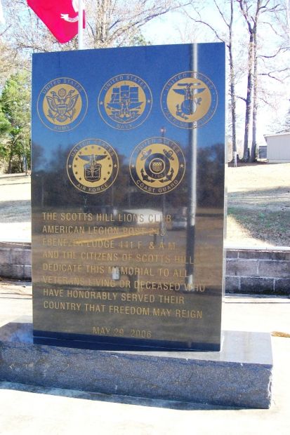 SCOTTS HILL ALL VETERANS MEMORIAL FRONT