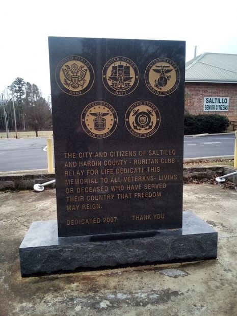 SALTILLO AND HARDIN COUNTY VETERANS MEMORIAL FRONT