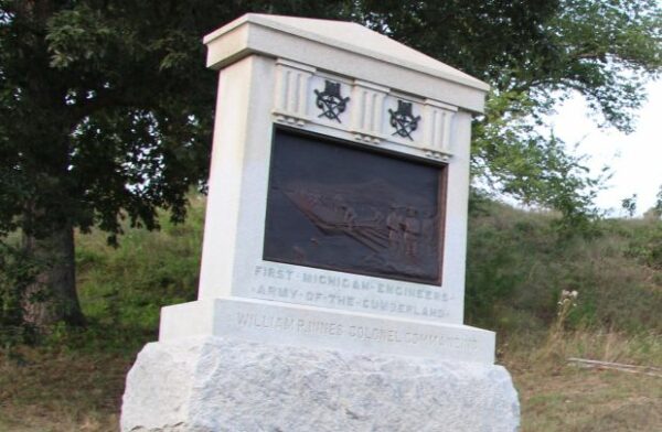 FIRST MICHIGAN ENGINEERS WAR MEMORIAL RESTORED