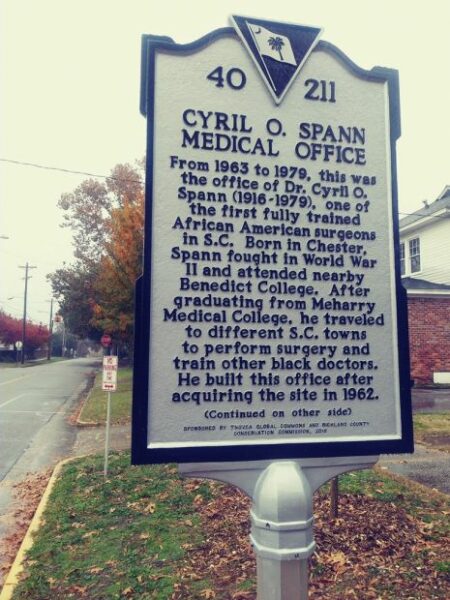 CYRIL O. SPANN MEMORIAL MARKER