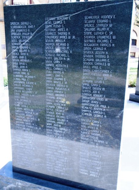 VENANGO COUNTY VIETNAM VETERANS HONOR ROLL MEMORIAL SLAB I