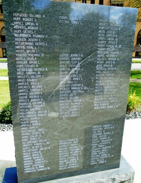 VENANGO COUNTY VIETNAM VETERANS HONOR ROLL MEMORIAL SLAB F