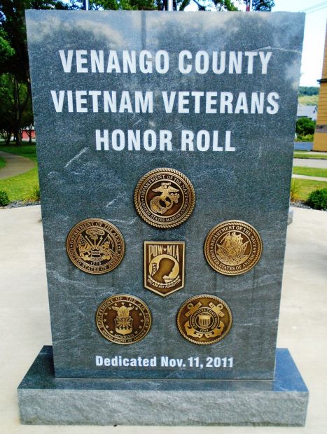 VENANGO COUNTY VIETNAM VETERANS HONOR ROLL MEMORIAL SLAB A