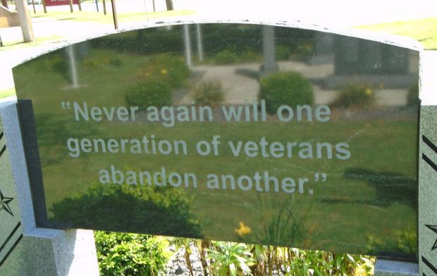 VENANGO COUNTY VIETNAM VETERANS HONOR ROLL MEMORIAL MARKER BACK