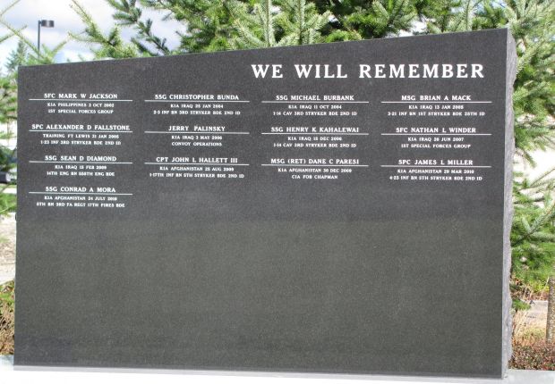 CITY OF DUPONT GLOBAL WAR ON TERRORISM MEMORIAL RIGHT STONE