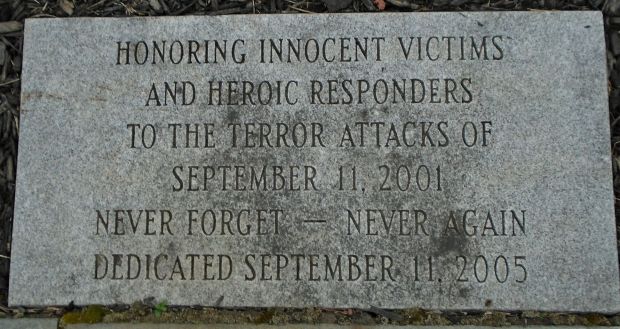 SCRANTON SEPTEMBER 11, 2001 WAR MEMORIAL STONE