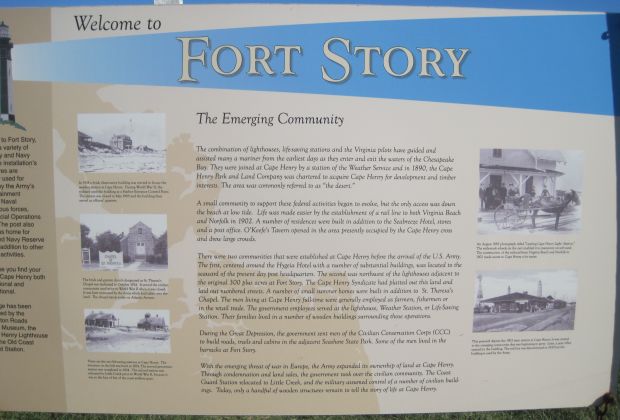 FORT STORY MEMORIAL PLAQUE C
