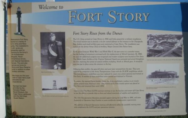 FORT STORY MEMORIAL PLAQUE A