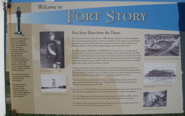 FORT STORY MEMORIAL PLAQUE A