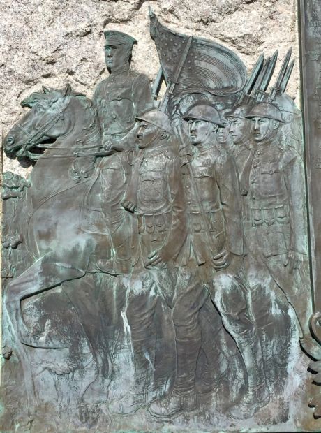 ISLIP WAR VETERANS MEMORIAL BAS-RELIEF