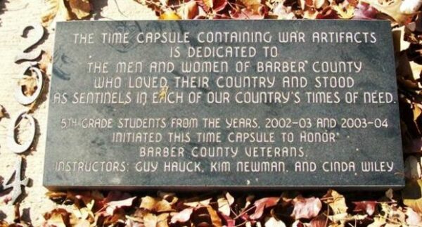 BARBER COUNTY TIME CAPSULE MEMORIAL