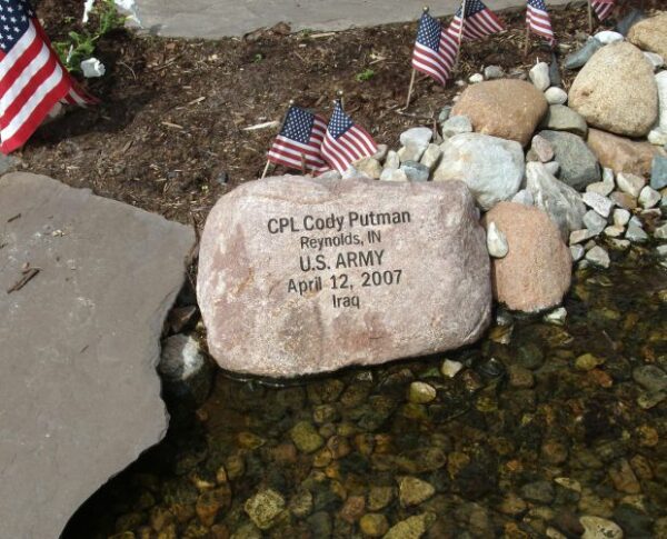 CPL CODY PUTMAN WAR MEMORIAL ROCK
