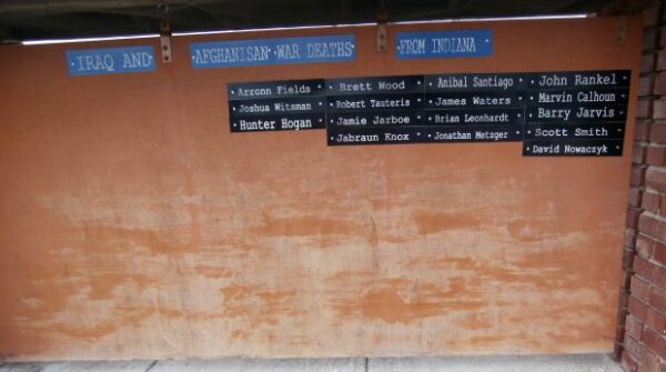 IRAQ AND AFGHANISAN WAR DEATHS FROM INDIANA MEMORIAL HONOR ROLL B