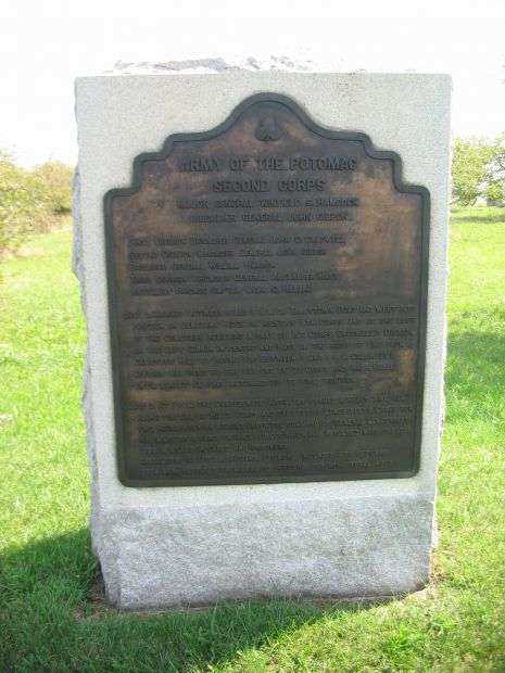 SECOND CORPS ARMY OF THE POTOMAC WAR MEMORIAL