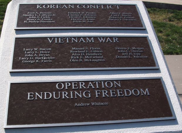 JAY COUNTY ULTIMATE SACRIFICE WAR MEMORIAL PLAQUE C