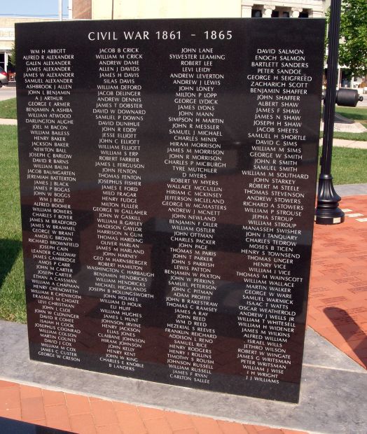 CLINTON COUNTY WAR MEMORIAL PANEL B