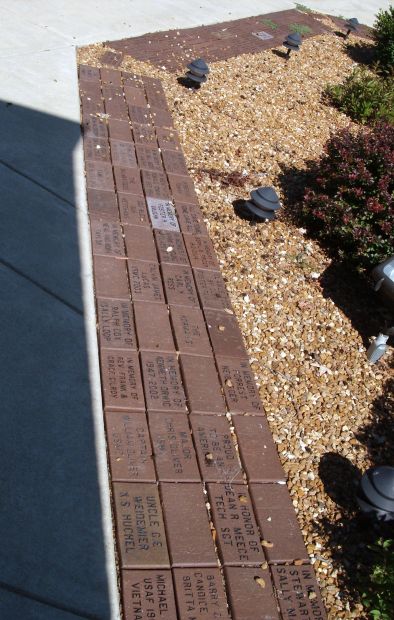 SIDELL VETERANS WAR MEMORIAL BRICKS SECTION B