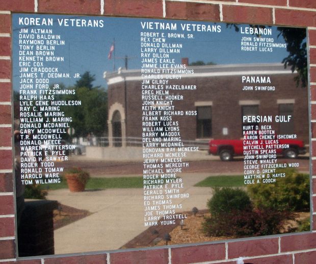 SIDELL VETERANS WAR MEMORIAL PLAQUE E