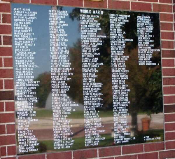 SIDELL VETERANS WAR MEMORIAL PLAQUE D