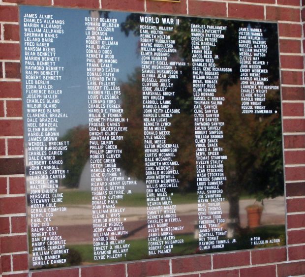 SIDELL VETERANS WAR MEMORIAL PLAQUE D