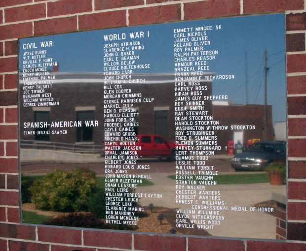 SIDELL VETERANS WAR MEMORIAL PLAQUE B