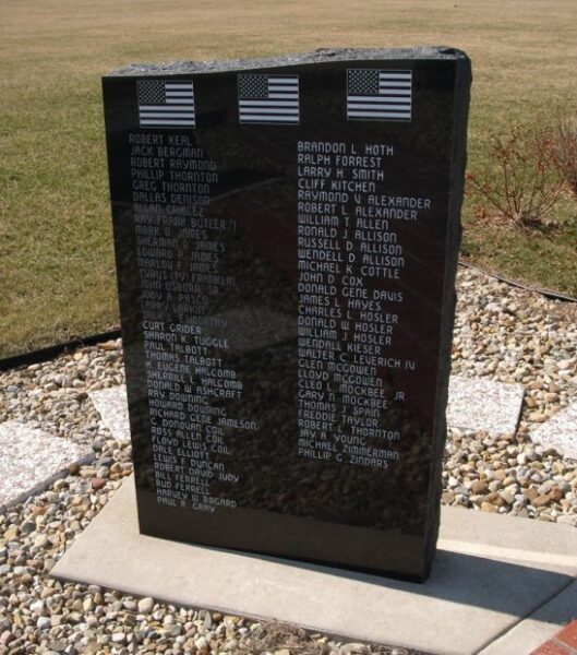 POTOMAC WAR MEMORIAL LEFT STONE
