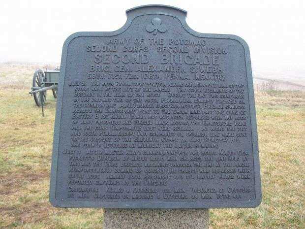 SECOND BRIGADE SECOND DIVISION SECOND CORPS WAR MEMORIAL