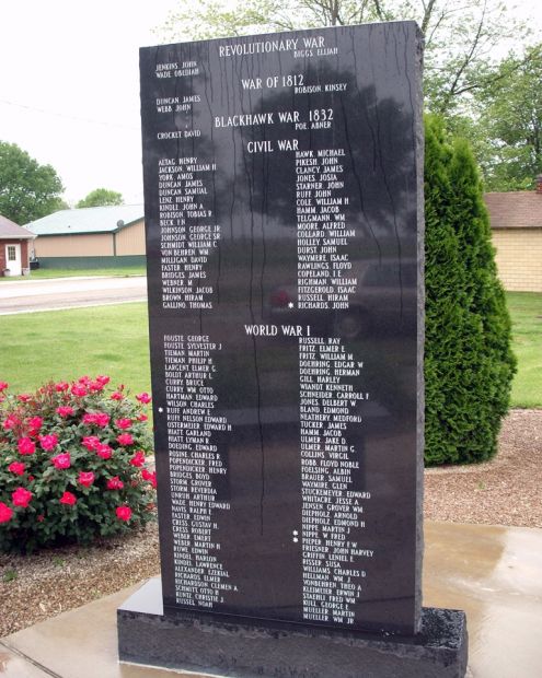 STRASBURG VETERANS MEMORIAL PANEL B