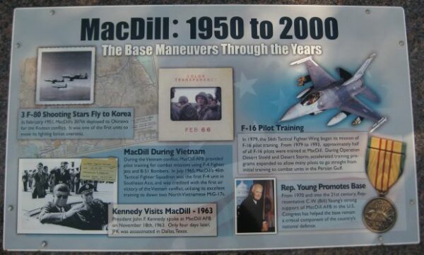 MACDILL: 1950 TO 2000 MEMORIAL PANEL