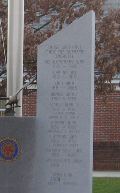 TOWN OF MONROE ALL VETERANS MEMORIAL SLAB B