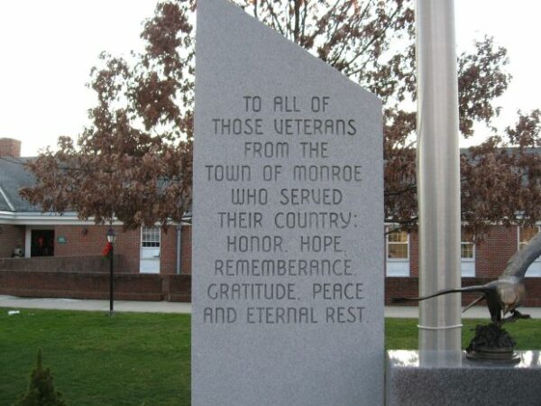 TOWN OF MONROE ALL VETERANS MEMORIAL SLAB A