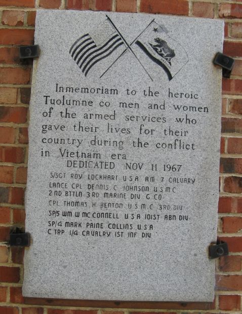 TUOLUMNE COUNTY VIETNAM VETERANS MEMORIAL TABLET