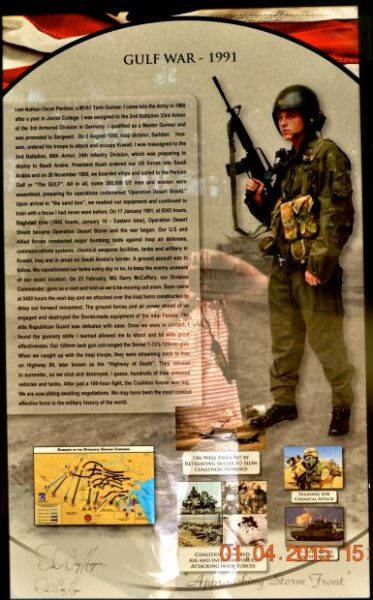 HUNTSVILLE GULF WAR-1991 MEMORIAL PANEL