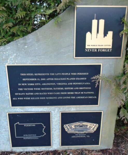 TOTOWA SEPTEMBER 11, 2001 MEMORIAL PLAQUES
