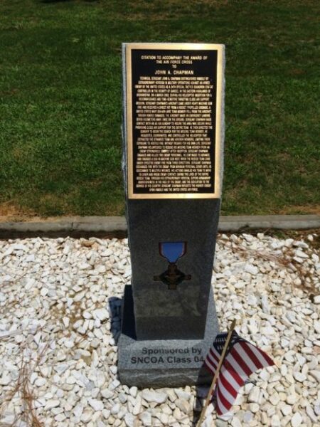 JOHN A. CHAPMAN AIR FORCE CROSS CITATION MEMORIAL