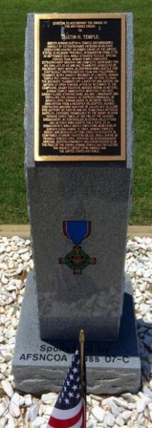 DUSTIN H. TEMPLE AIR FORCE CROSS CITATION MEMORIAL