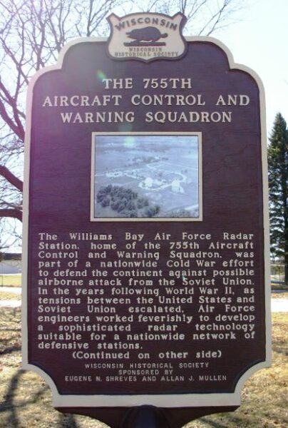 THE 755TH AIRCRAFT CONTROL MEMORIAL MARKER FRONT