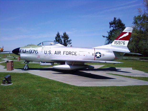 NORTH AMERICAN F-86D SABRE MEMORIAL AIRCRAFT