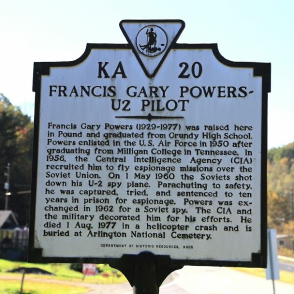 FRANCIS GARY POWERS U2 PILOT MEMORIAL MARKER