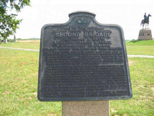 SECOND BRIGADE THIRD DIVISION SECOND CORPS WAR MEMORIAL