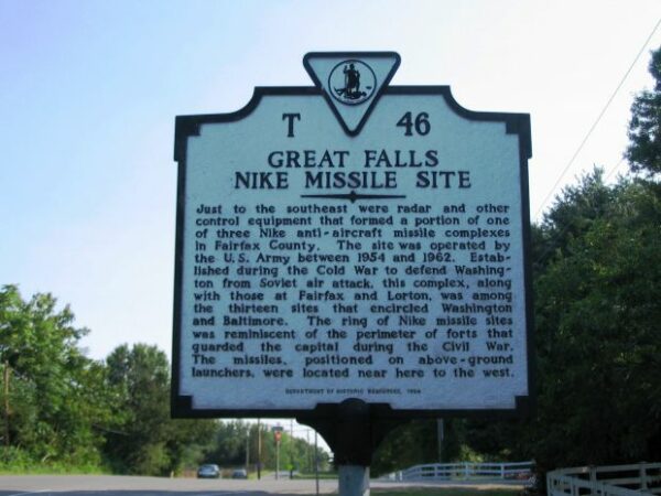 GREAT FALLS NIKE MISSILE SITE MEMORIAL MARKER