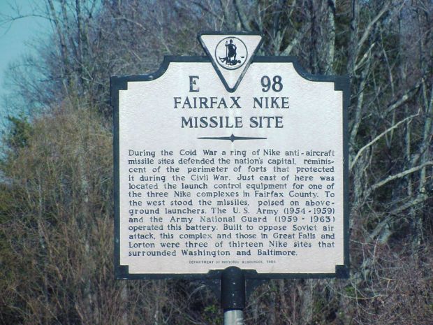 FAIRFAX NIKE MISSILE SITE MEMORIAL MARKER