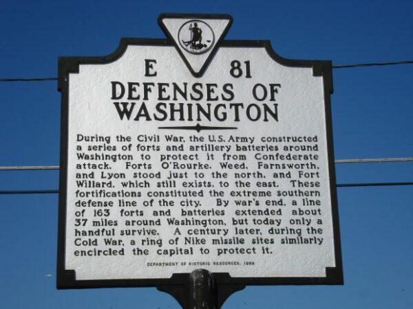 DEFENSE OF WASHINGTON MEMORIAL MARKER