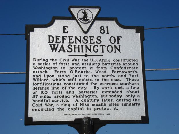 DEFENSE OF WASHINGTON MEMORIAL MARKER