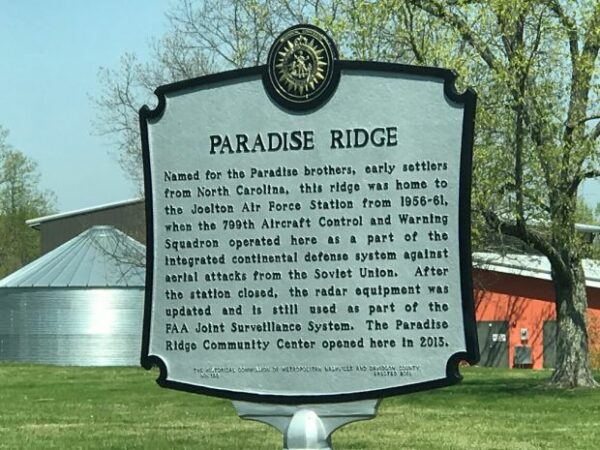 PARADISE RIDGE MEMORIAL MARKER
