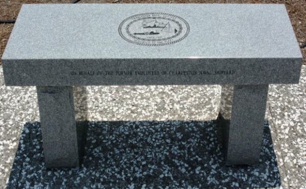 CHARLESTON NAVAL SHIPYARD MEMORIAL BENCH