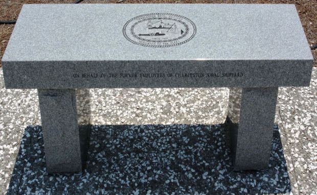 CHARLESTON NAVAL SHIPYARD MEMORIAL BENCH