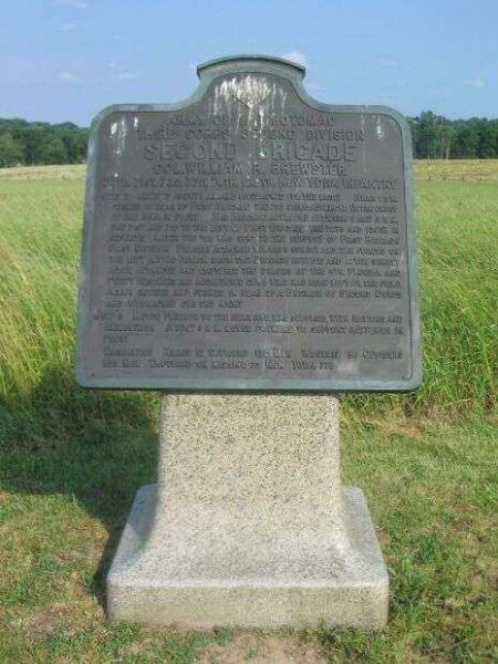 SECOND BRIGADE SECOND DIVISION THIRD CORPS WAR MEMORIAL