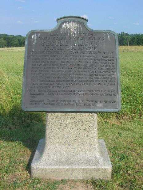 SECOND BRIGADE SECOND DIVISION THIRD CORPS WAR MEMORIAL