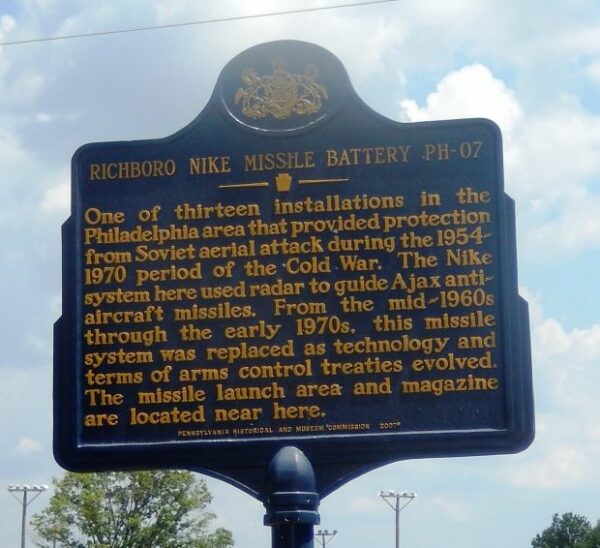 RICHBORO NIKE MISSILE BATTERY PH-07 MEMORIAL MARKER